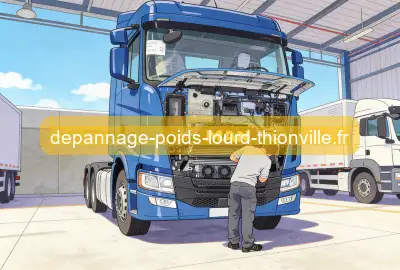 Air, boite de vitesse, freins bloqué sur poids lourd